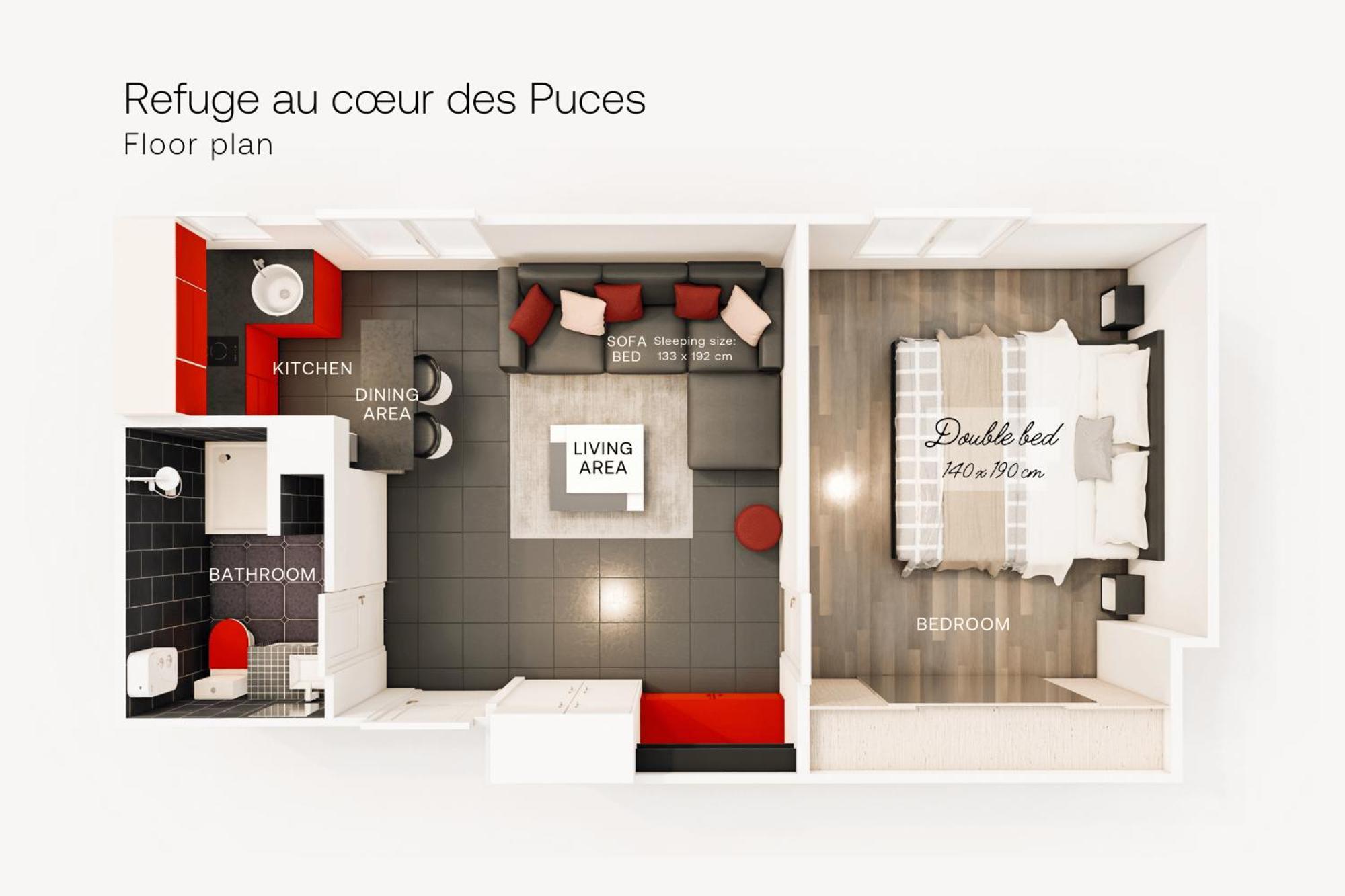 Apartamento Marche Aux Puces De Saint-Ouen Exterior foto